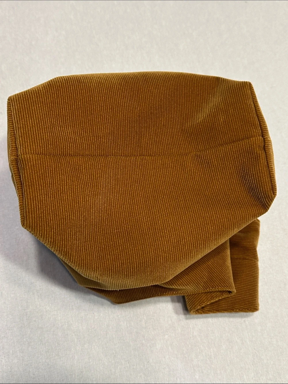Corduroy Shoulder Hobo Bag in Camel Brown by Merit